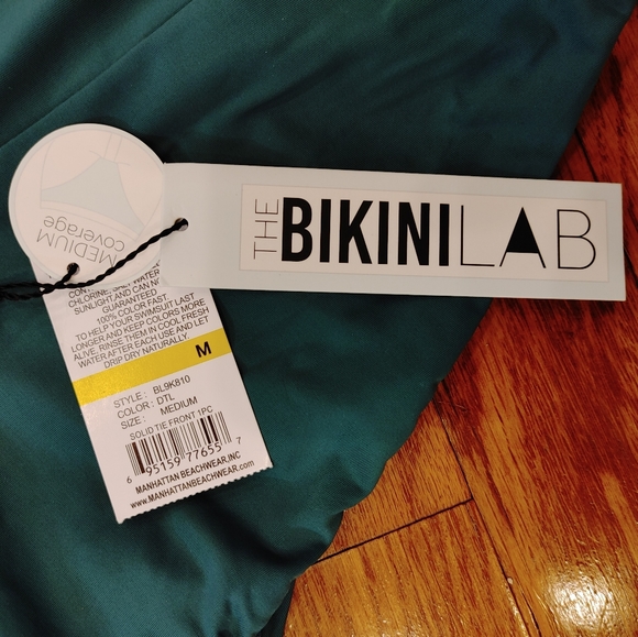 The Bikini Lab Tie-Front One piece Swimsuit M - Picture 8 of 9